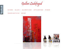 Tablet Screenshot of galleriladefoged.dk